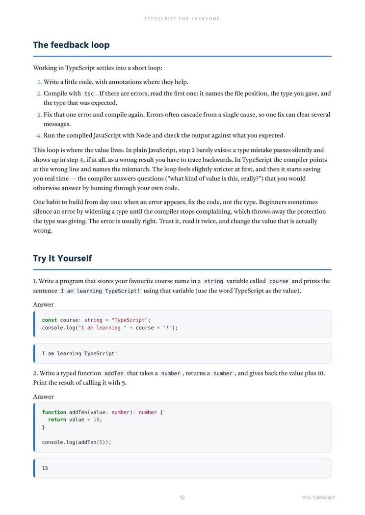TypeScript for Everyone preview 3